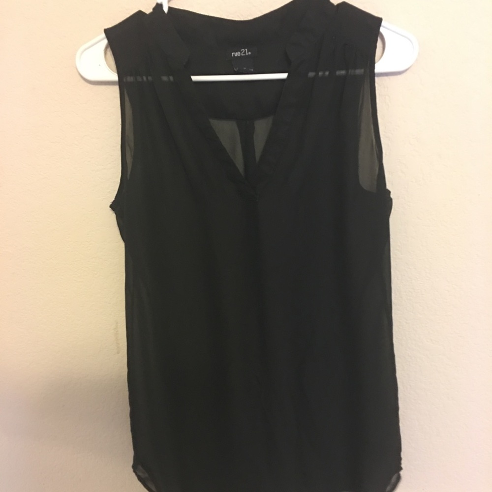 Sheer tank top